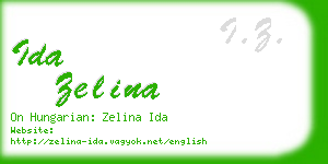 ida zelina business card
